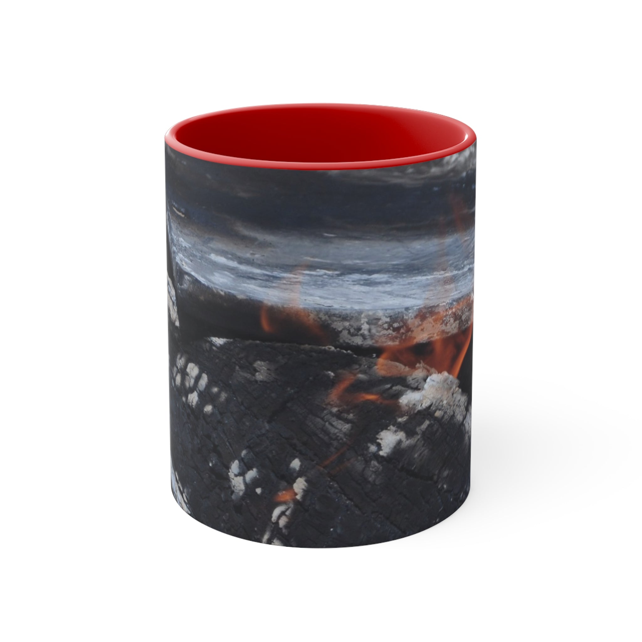 Cozy Campfire Accent Mug - Perfect for Campers & Nature Lovers